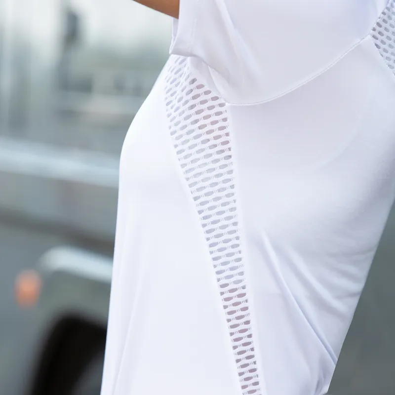 Equetech Ladies Active Extreme Competition Shirt White-4